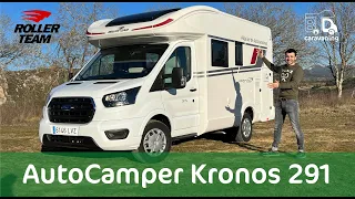 ¿AutoCamper?  Descubre nuestra Roller Team Kronos 291 TL al detalle | Perfilada para 3 personas