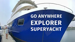 $8,900,000 ALLSEAS 92 EXPEDITION Explorer SuperYacht Tour Liveaboard Travel AROUND THE WORLD Yacht