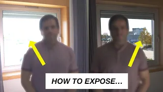 How to proper expose when filming with a window behind (quick tutorial)