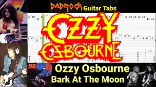 Bark At The Moon - Ozzy Osbourne - Guitar + Bass TABS Lesson