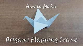 How to make Origami Flapping Crane #art #drawing #sketch #origami