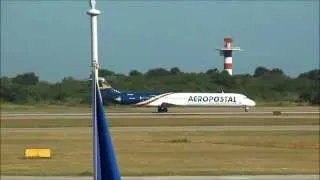 Aeropostal MD-82 Takeoff at La Chinita international airport