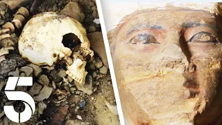 Ancient Mummy Found Inside Undiscovered Pyramid | Egyptian Tomb Hunting | Channel 5 #AncientHistory