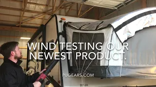 Wind testing PUGEARS and PUGPAWS