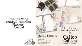 Live Creating Musical Botanica Planner Journal