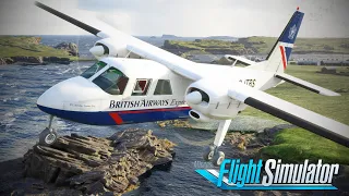 BN Islander V2 - Huge Update! | *Emergency* in the Shetland Islands | Microsoft Flight Simulator