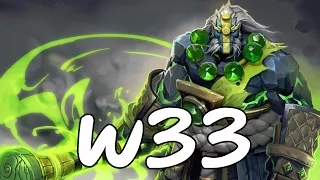 w33 Pro Earth Spirit Mid Rank MMR Game Dota 2 RedArchon