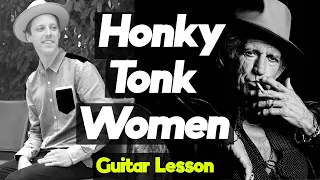 How to Play Honky Tonk Women on Guitar | Play Like Keith Richards Guitar Lesson + Tutorial