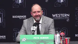 Dallas Stars Coach Pete DeBoer Post-Game Presser (Game 2 WCF WIN vs Oilers)