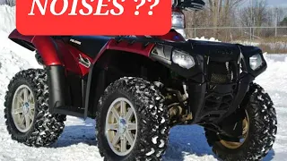 Polaris sportsman 550 850 noise in engine transmission rattling knocking.