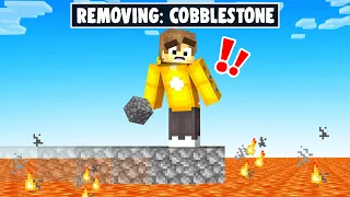 Removing RANDOM BLOCKS Every 10 SECONDS! (Minecraft)