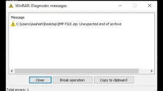 How To retrieve  Corrupted RAR File /Unexpected end of Archive with 7Zip 100% fix.