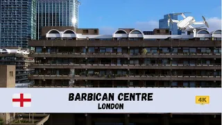 [4K] 🧱 Barbican Centre, London - by drone 🏢