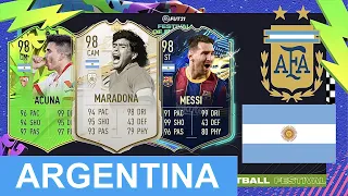 FIFA 21: MY ARGENTINA TEAM ft. MESSI 98, MARADONA 98 and ACUNA 98 I FIFA 21 ULTIMATE TEAM