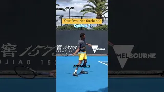 Monfils, Thiem, Tsitsipas or Shapovalov?! 🎾🔥 #Forehand #Tennis #Shorts