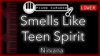 Smells Like Teen Spirit (LOWER -3) - Nirvana - Piano Karaoke Instrumental