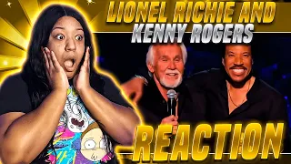 KENNY ROGERS AND LIONEL RITCHIE LADY REACTION