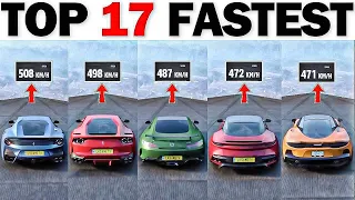TOP 17 FASTEST SUPER GT CARS - FORZA HORIZON 5 | EXTREMELY DOWNHILL TOP SPEED + JUMP