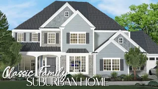 BLOXBURG: Classic Family Suburban Home | Part 1