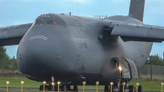 🇺🇸RCH453 - 87-0035 USAF Lockheed C-5M Super Galaxy departing Belfast International Airport to Dover.