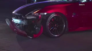 Person accused of street racing crashes after police chase