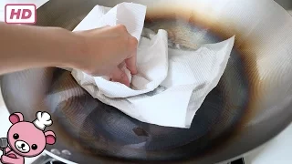 How to Season a Carbon Steel Wok (video)