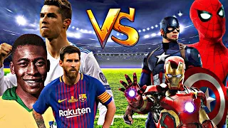 Messi-Pele-Ronaldo🔥🆚 Avengers (Spider-Man, Iron Man)🔥