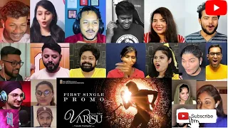 Ranjithame  Varisu Song promo reaction mashup Thalapathy Vijay  Rashmika  Vamshi   Thaman S #mashup