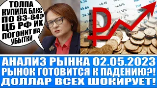 Анализ рынка 02.05 / Рынок готовится к падению?! / Доллар всех шокирует! / Золото, Серебро, Нефть