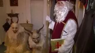 Krampus und Nikolaus Hausbesuch