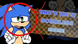 SHE'S HOMELESS | Animation meme [Sonic The Hedgehog]