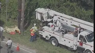 RAW VIDEO: Power line worker shocked in Seffner