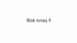 blok sınaq 9