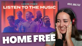 HOME FREE Listen To The Music | Vocal Coach Reacts (& Analysis) | Jennifer Glatzhofer