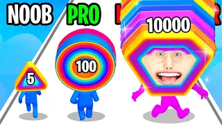 Can We Get The WORLD RECORD In LAYER MAN 3D!? (ALL LEVELS! NOOB vs PRO vs HACKER)