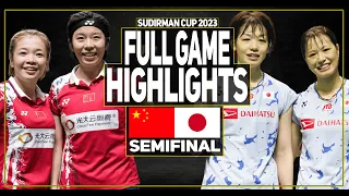 CHEN Qing Chen/JIA Yi Fan vs Yuki FUKUSHIMA/Sayaka HIROTA Badminton Sudirman Cup 2023 | Semifinal