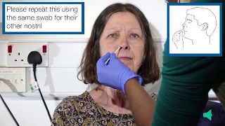 How to use a combined throat and nose swab kit to test for COVID-19 - for all social care staff