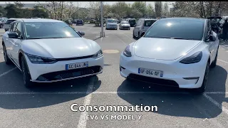 À venir test de consommation: KIA EV6 VS TESLA MODEL Y