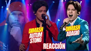 Dimash Qudaibergen ADAGIO (Traje Azul) y Autum Strong (Traje Rojo)  Doble Reacción! BRUTAL