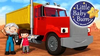 Song About Trucks | Nursery Rhymes for Babies by LittleBabyBum - ABCs and 123s