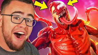 Playing as CARNAGE in FORTNITE (Venom)