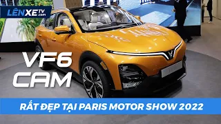 Nội ngoại thất VinFast VF6 màu cam đẹp, dáng khoẻ mạnh tại PARIS MOTOR SHOW 2022 - Mondial de l'auto