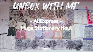 ASMR Unboxing | Huge AliExpress Stationery Haul Part 6