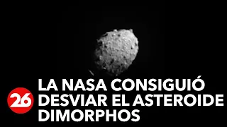 Así fue le momento en que la nave espacial Dart chocó contra el asteroide  Dimorphos