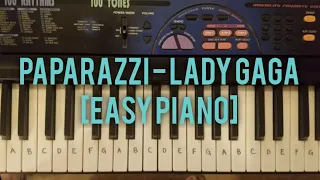 Paparazzi by Lady Gaga [EASY PIANO TUTORIAL]