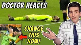 Doctor Reacts to Rui Patricio Scary Head Injury - THIS HAS TO CHANGE!