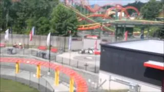 Kings Dominion: Intimidator 305 on ride Front Row POV / June 20, 2014