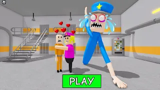 SECRET UPDATE | PRISONER FALL IN LOVE WITH  POLICE GIRL? SCARY OBBY #roblox #obby