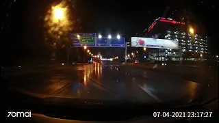 70mai Smart Dash Cam 1S | Night Video Record In Raining