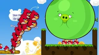 Angry Birds Cannon 3 - RESCUE GIRLFRIEND BY THROWING OUT ALL BAD PIGS!!